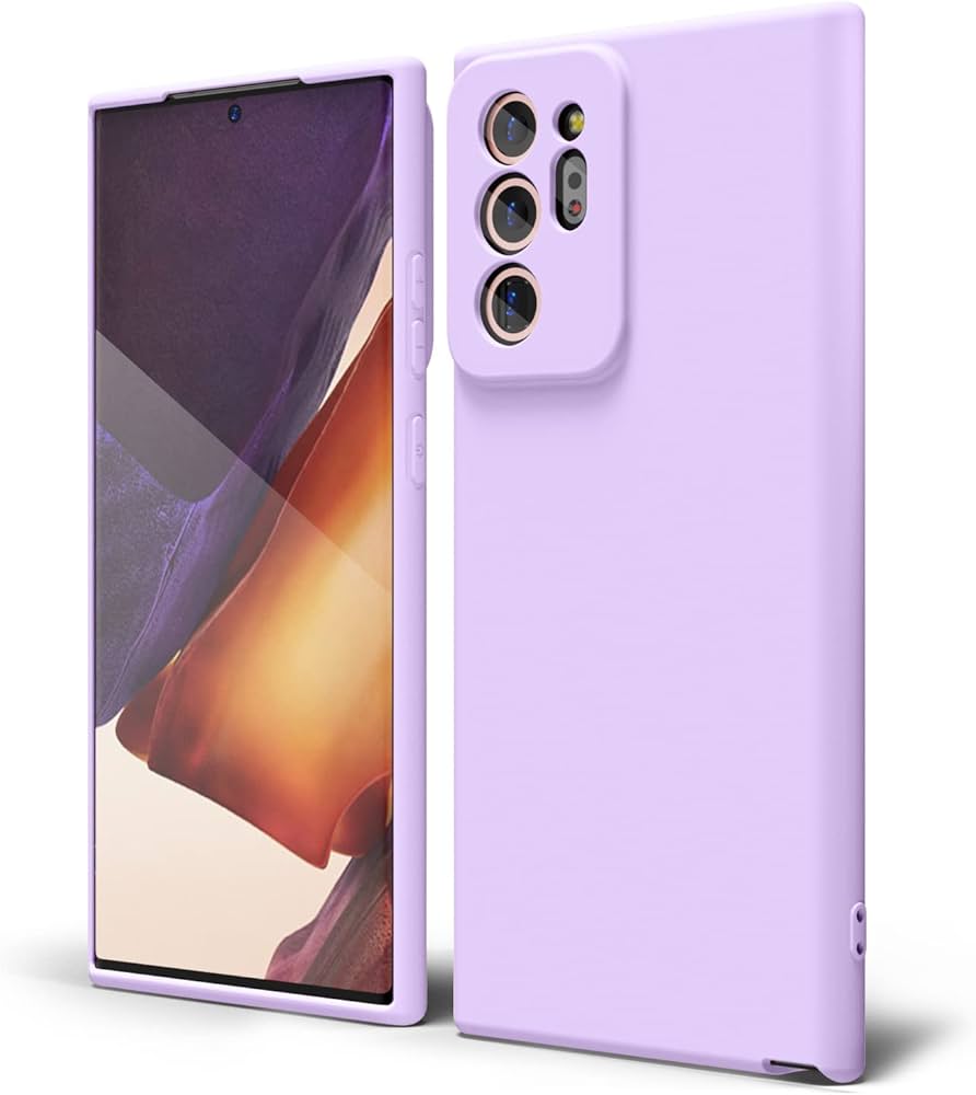 ESTUCHE DE SILICON PARA SAMSUNG NOTE 20 ULTRA LILA