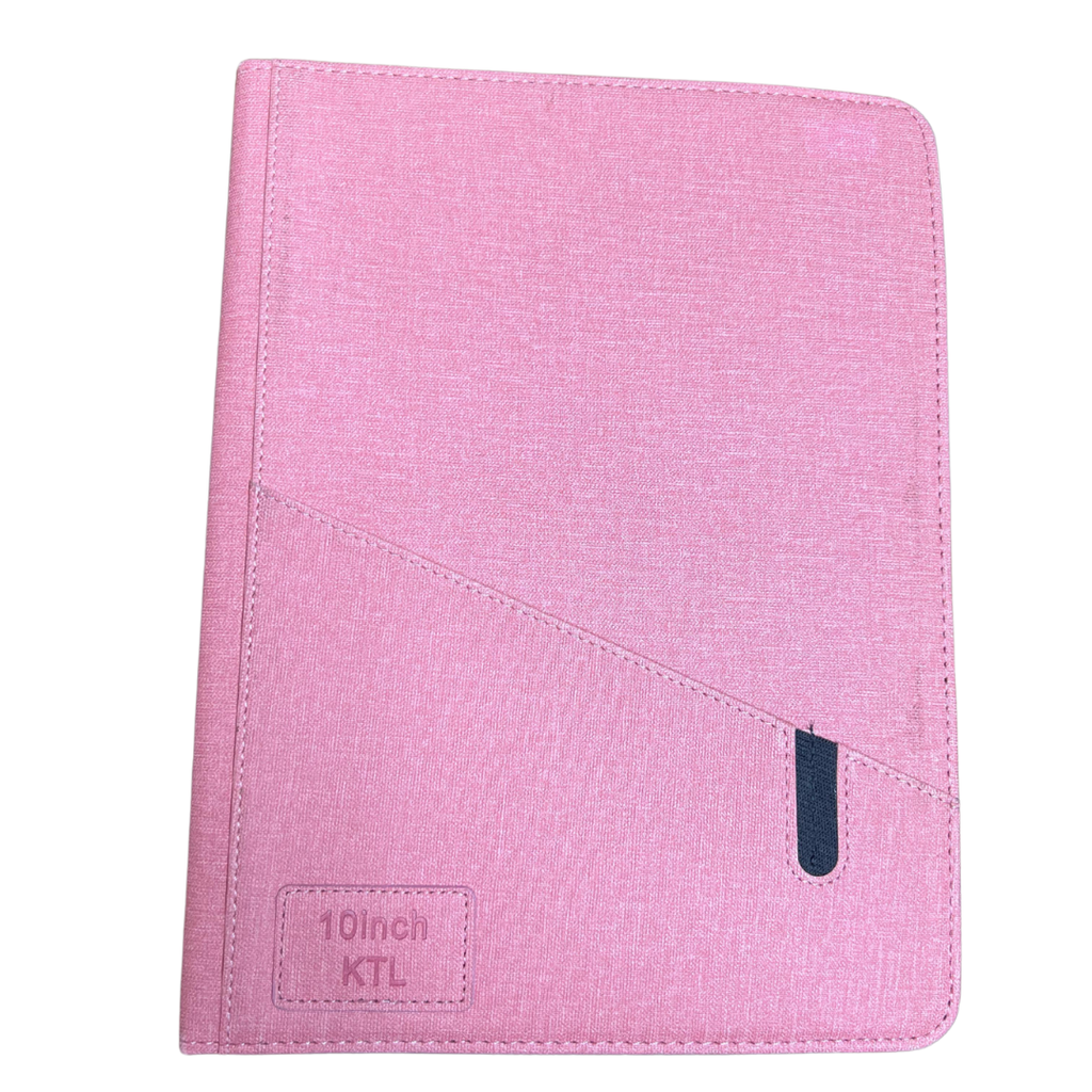 ESTUCHE AGENDA TABLET UNIVERSAL TELA 10" ROSADO