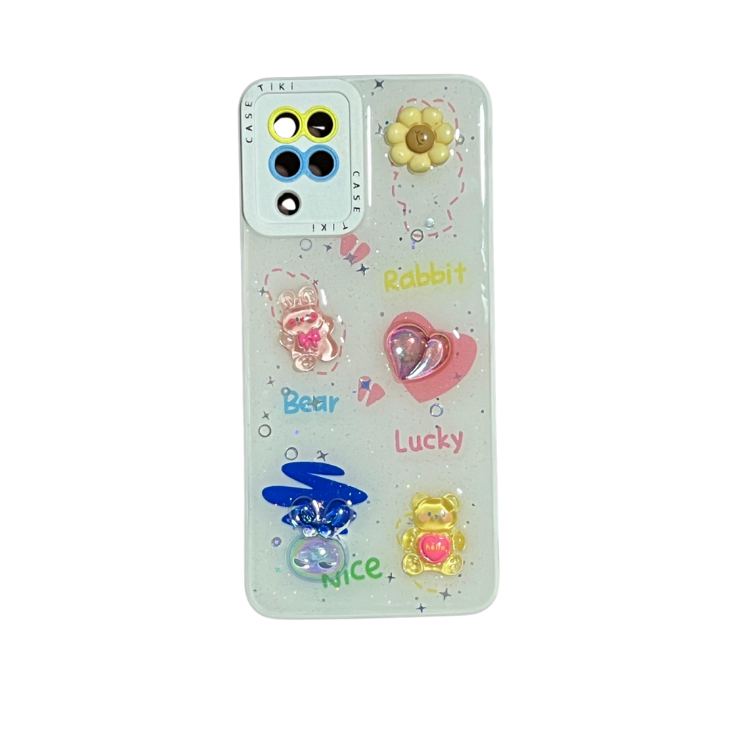 ESTUCHE DISEÑO BLANCO CORAZON SAMSUNG A12 5G 