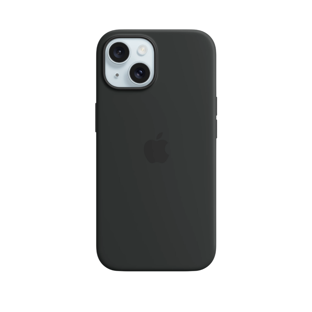 APPLE Silicone Case Para iPhone 15 NEGRO