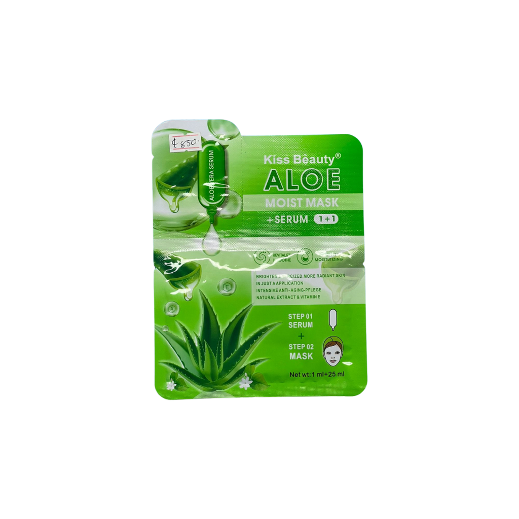 Máscara de Rostro Esencia de Aloe kiss beauty