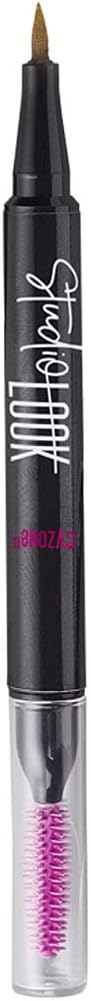 CY° Cyzone Delineador De Cejas Plumón 2 En 1 Wow Brow Duo Studio Look, Brown, 0.6 ml.