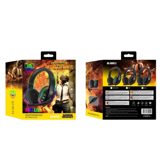 [MANMCC0049] AUDIFONOS GAMING HEADSET CON CABLE STEREO MP3 KR-GM102 PS4 XBOX COLOR RGB