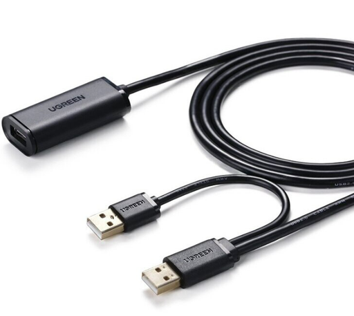EXTENCION USB TIPO A 2.0 MACHO A HEMBRA US137 20213 UGREEN 5M NEGRO