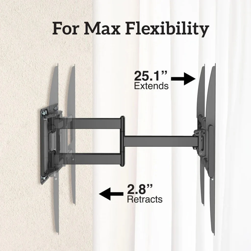 Soporte de Pared para Pantalla de 50" a 105" con Brazo Doble, ARG-BR-1591
