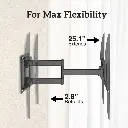 Soporte de Pared para Pantalla de 50" a 105" con Brazo Doble, ARG-BR-1591