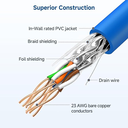 PATCH CORD CAT6A ARMADO S/FTP SHIELDED 9 METROS