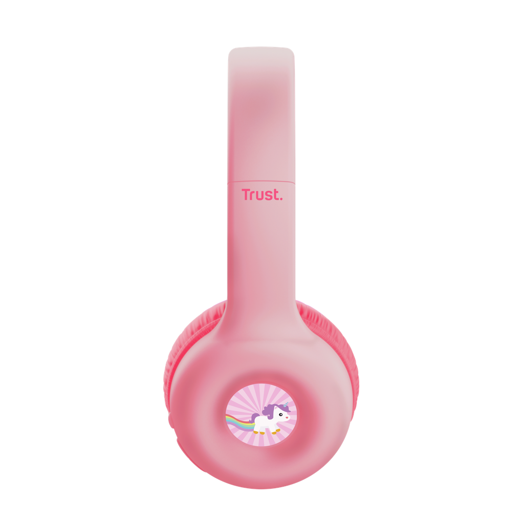 Trust audifonos infantil wireless color rosado personalizable - 25274