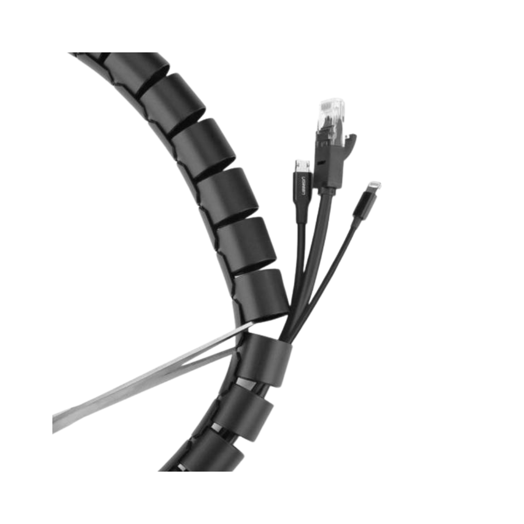 PROTECTOR Y ORGANIZADOR PARA CABLES LP121 30819 UGREEN 3M NEGRO 