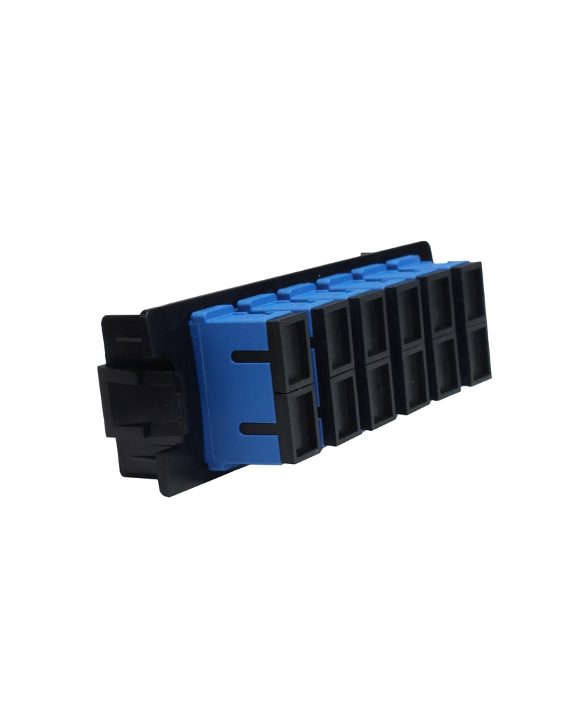 Placa con 6 adaptador FO monomodo SC/UPC duplex, LANTEK LTK-ODF-SC