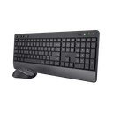 Trust teclado y mouse inalambrico eco en español teclas y botones silenciosos - 24531
