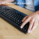 Trust teclado y mouse inalambrico eco en español teclas y botones silenciosos - 24531