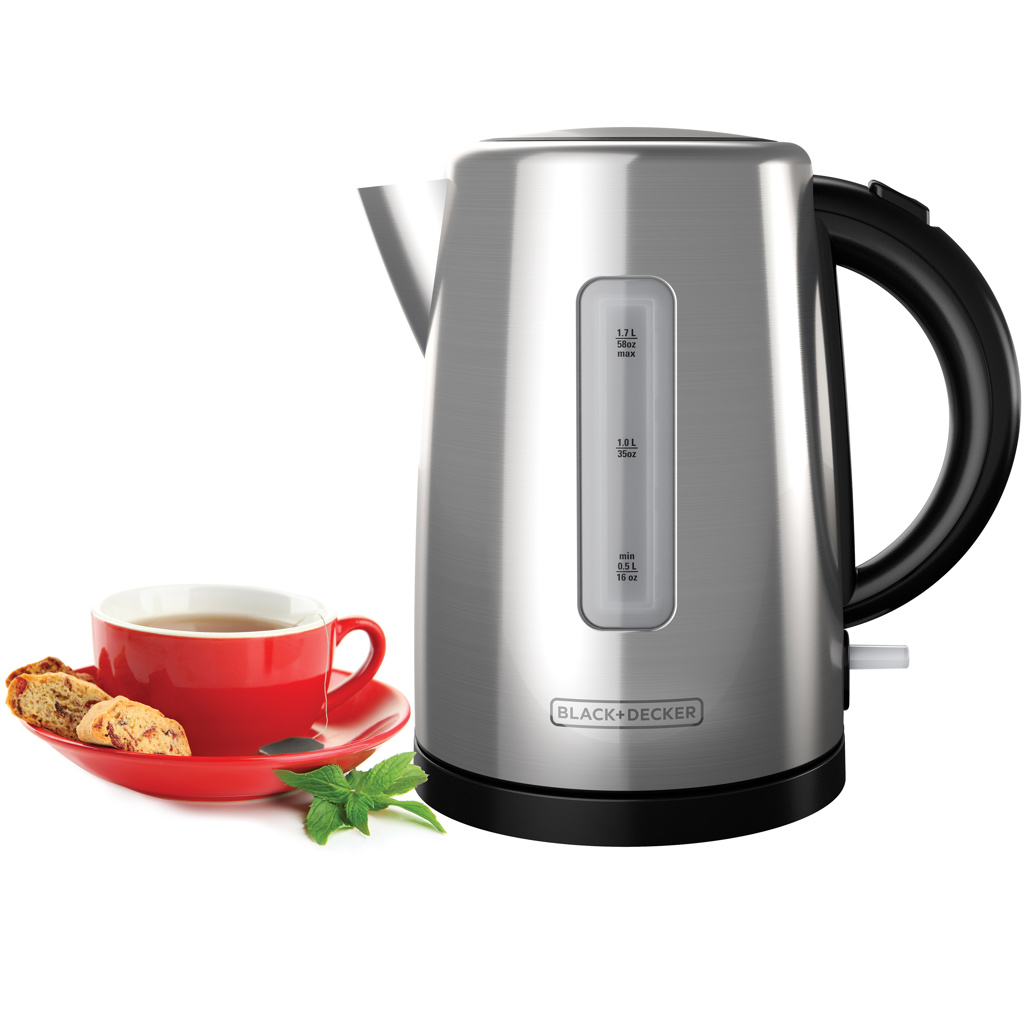 Black + Decker hervidor 1.7L inox inalambrico KE2000SD