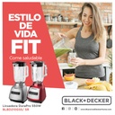 Black + Decker licuadora 10 veloc jarra vidrio 550w base metalica gris BLBD210GSs