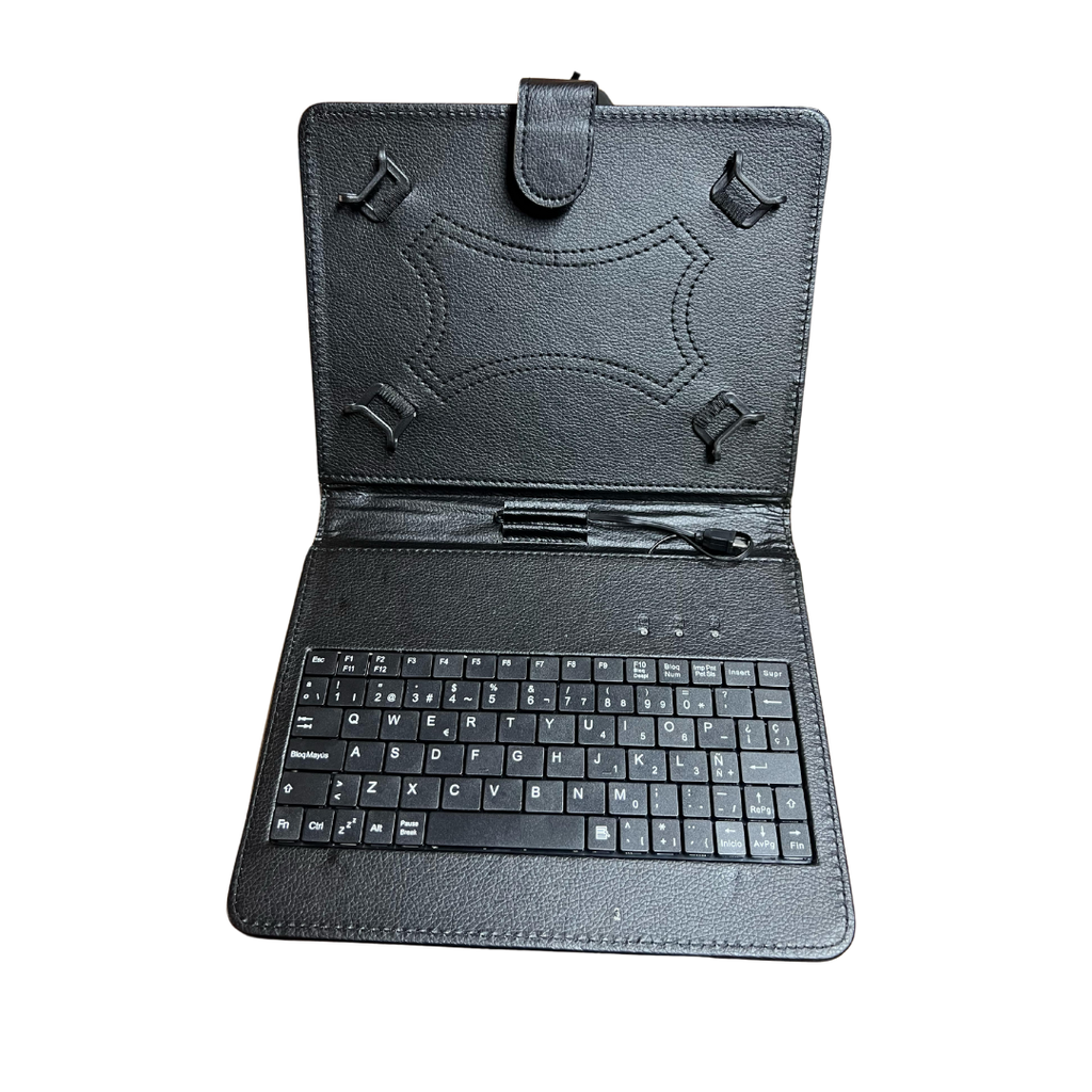 Agenda Universal Cuero 8 Pulgadas negro con teclado 