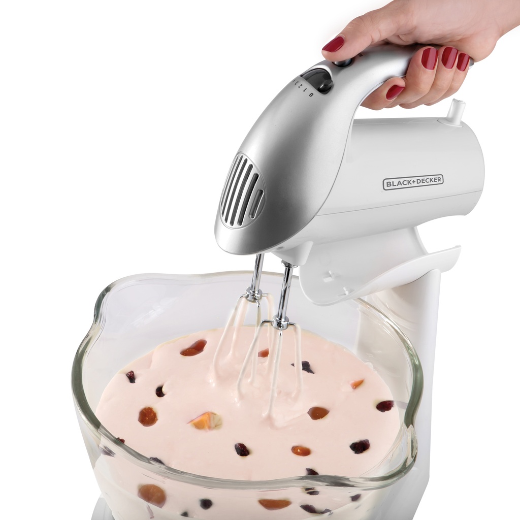 Black + Decker batidora de pedestal 250w con tazon blanca MX900