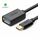 ADAPTADOR OTG USB TIPO C A USB TIPO A HEMBRA US154 30701 NEGRO