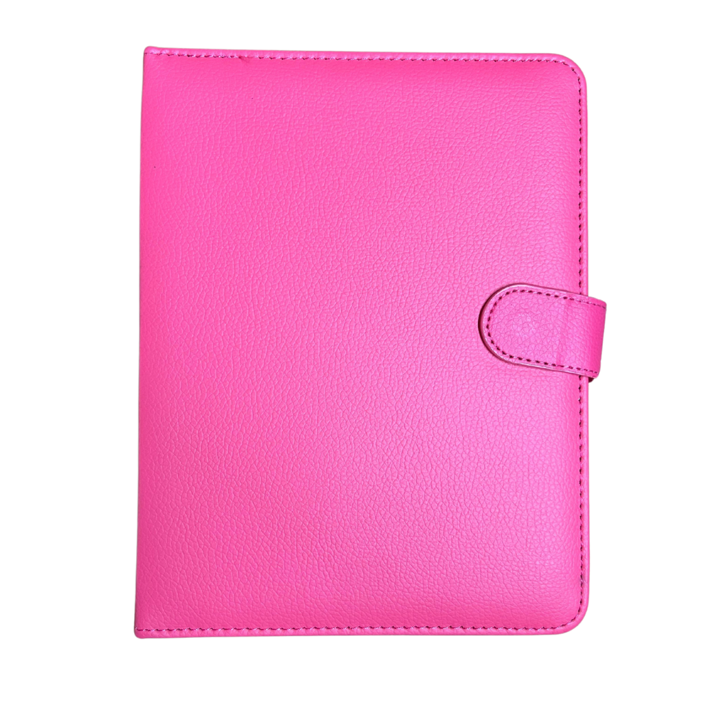 Agenda Universal Cuero 8 Pulgadas rosado con teclado 