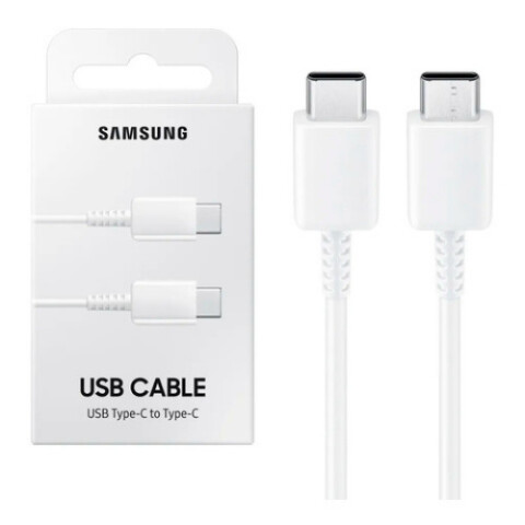 CABLE ADAPTADOR DE TIPO C A TIPO C SAMSUNG BLANCO