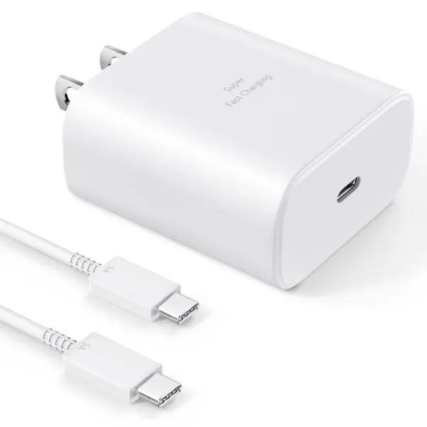 CARGADOR COMPLETO SAMSUNG TIPO C 45W ORIGINAL BLANCO
