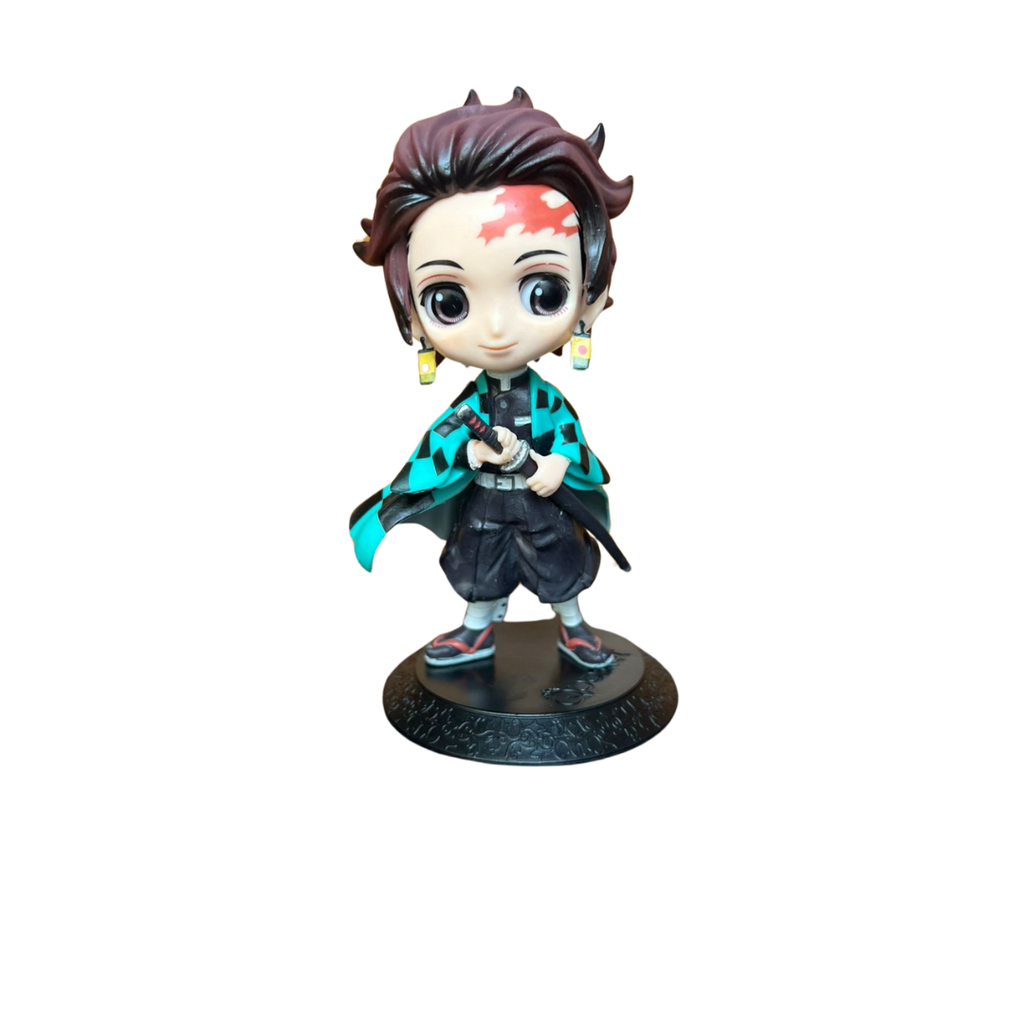 FIGURA DE COLECCION KIMETSU NO YAIBA TANJIRO KAMADO TOMANDO SU ESPADA 15 CM