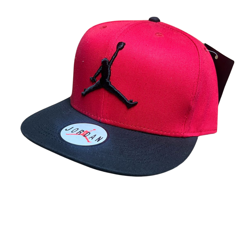 GORRA JORDAN ROJA Y NEGRO