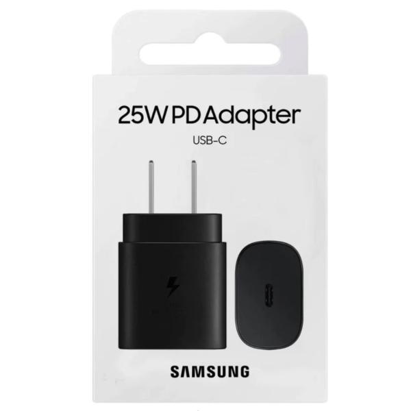 CUBO CARGADOR TIPO C SAMSUNG 25W R.E "M" NEGRO