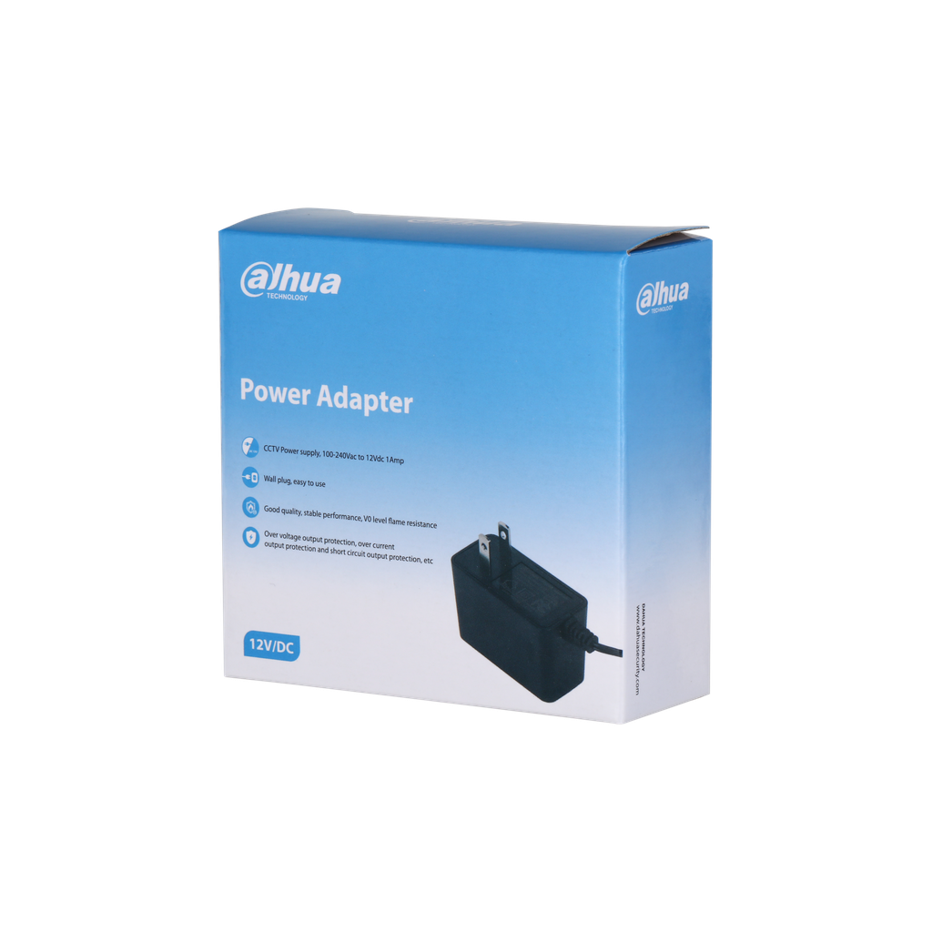 Dahua adaptador de corriente 12V DC 1A - DH-PFM320-010US- 1.0.99.19.10077