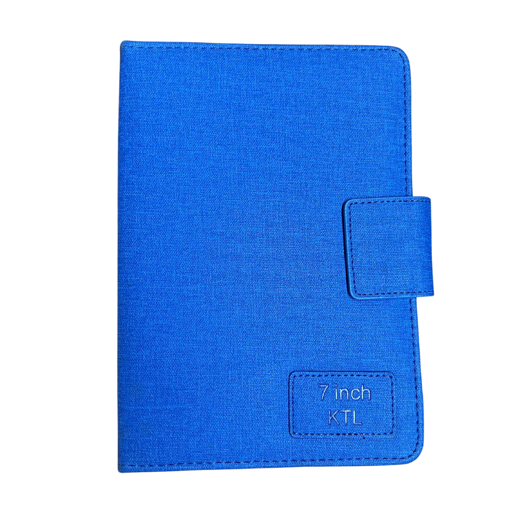 ESTUCHE AGENDA TABLET UNIVERSAL TELA 7" CELESTE
