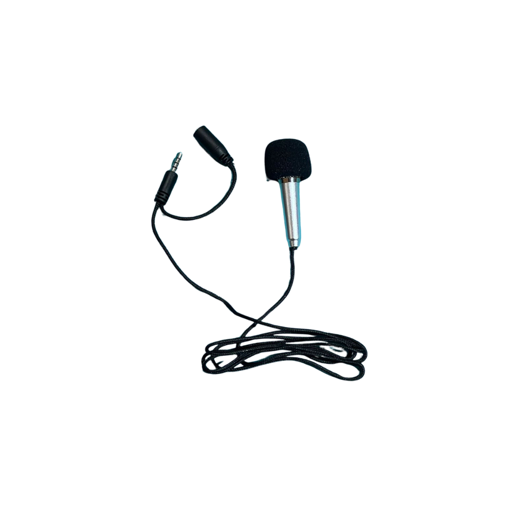 MICROFONO CONECTOR 3.5MM PLATEADO