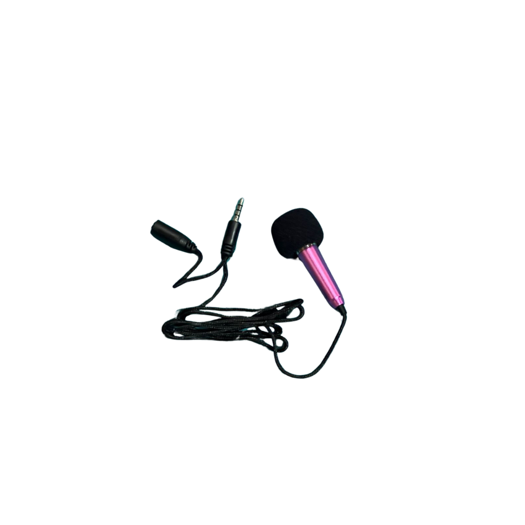 MICROFONO CONECTOR 3.5MM ROSADO