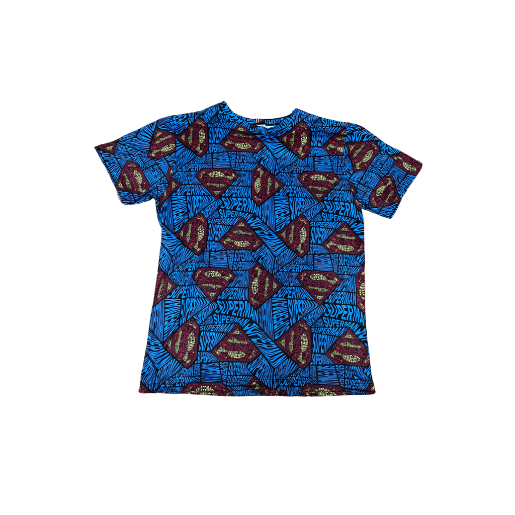 camisa de vestir Diseño Super Man unisex Talla niño 8 años