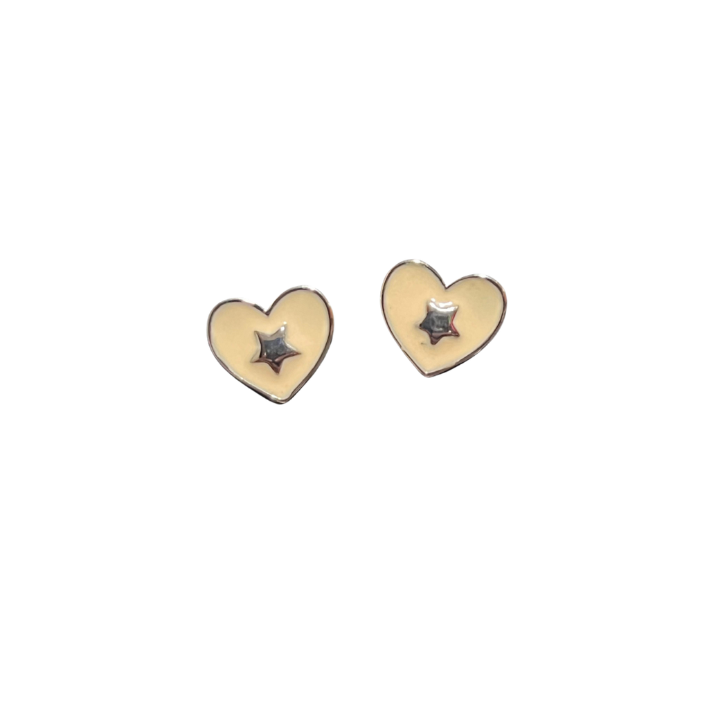 Aretes cyzone estilo corazon estrella