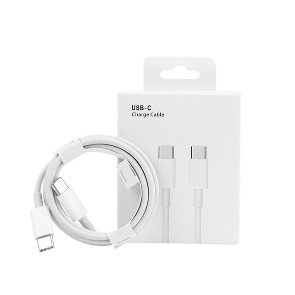 CABLE TIPO C A TIPO C 1M IPHONE 15 R.E "M" BLANCO