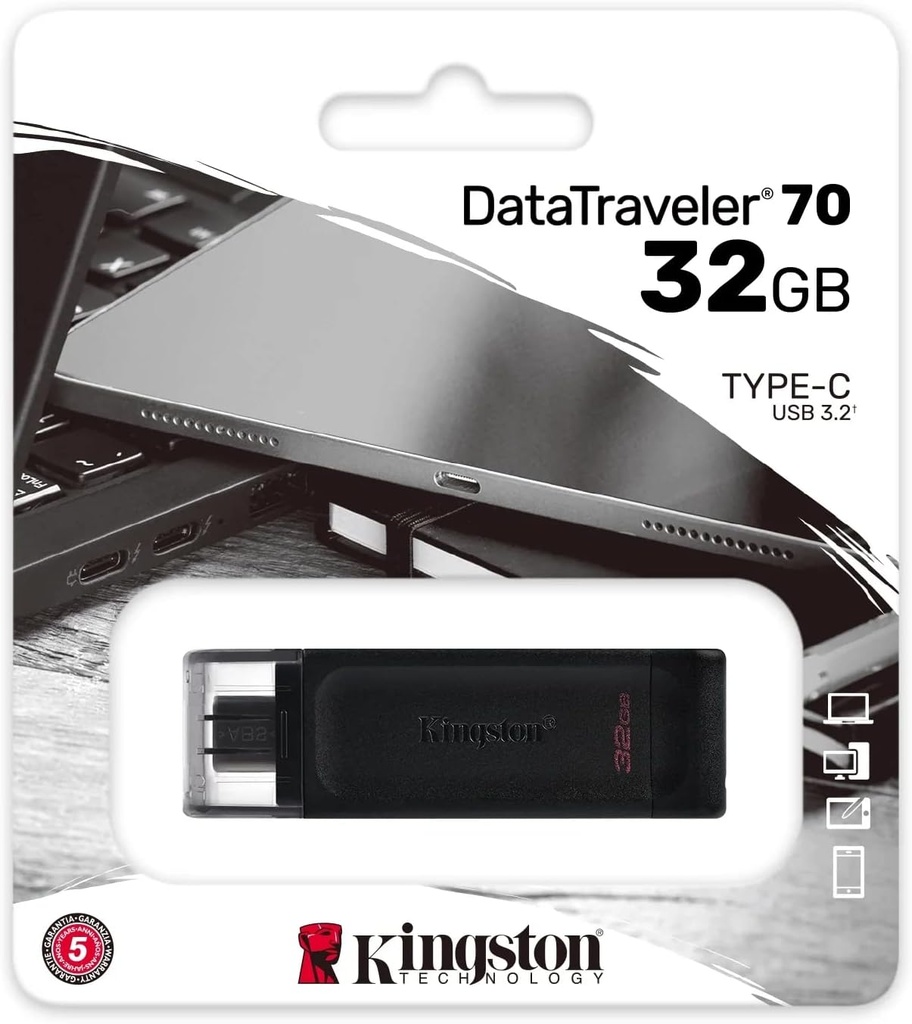 Kingston DataTraveler 70 - Unidad flash USB-C 32GB