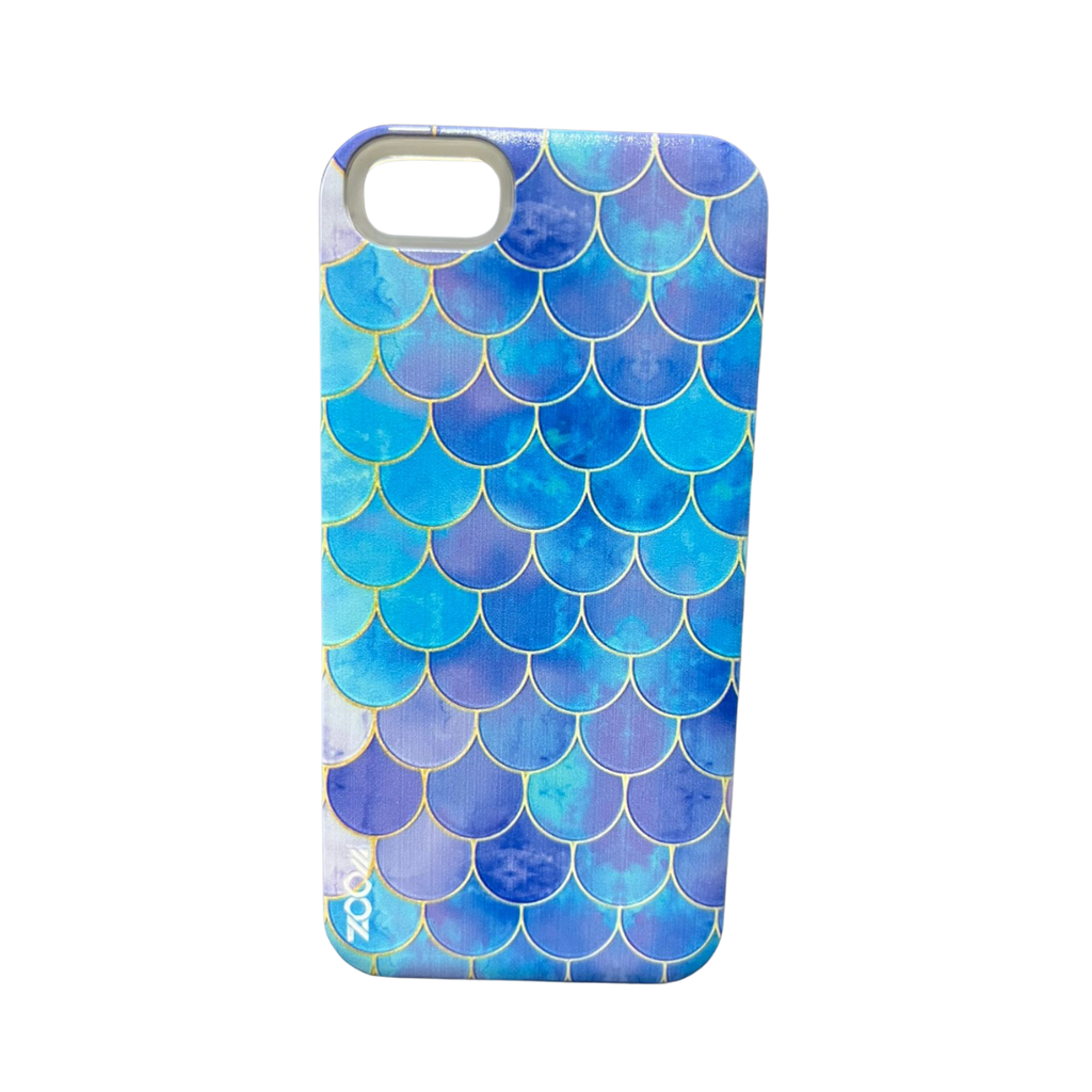 ESTUCHE IPHONE 7G | 8G ZOOM DISEÑO ESCAMAS CELESTE