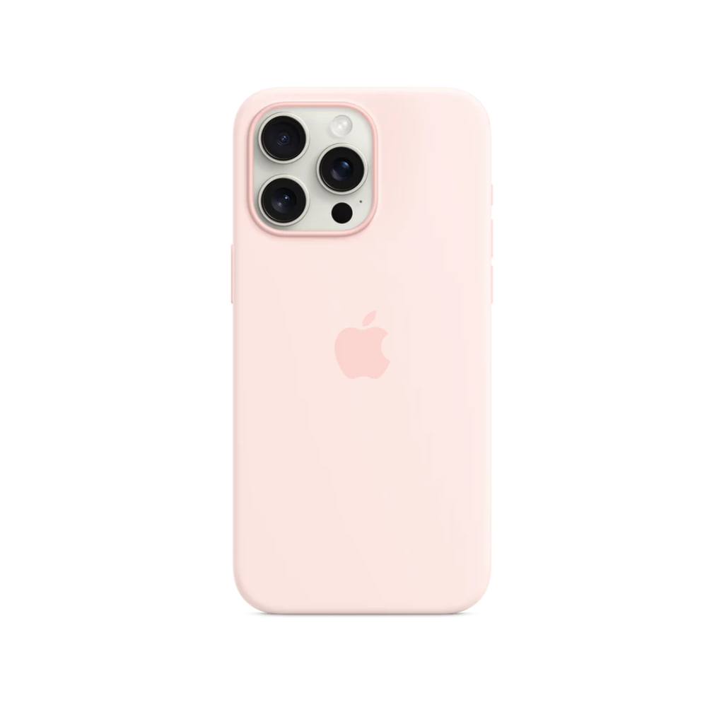 APPLE Silicone Case Para iPhone 15 PRO MAX ROSA 