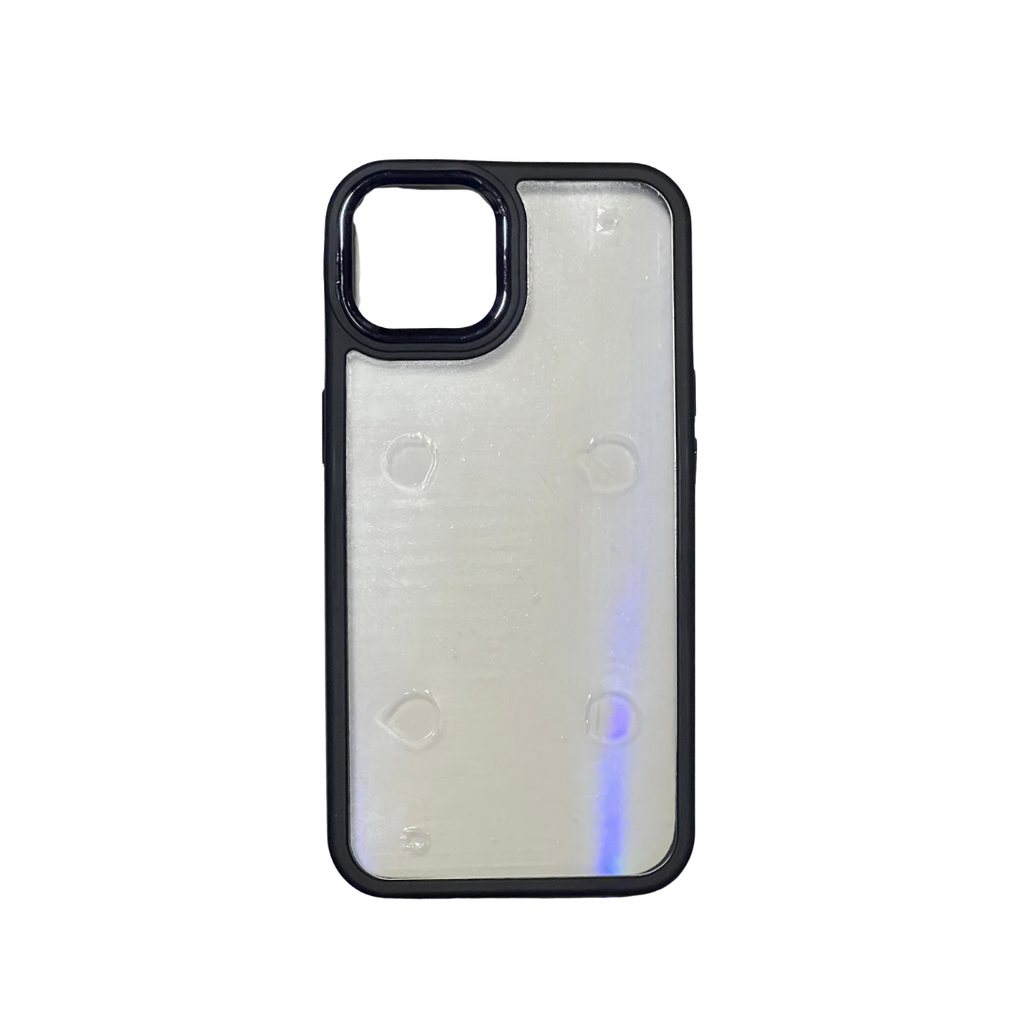 ESTUCHE IPHONE 14 TRANSPARENTE NEGRO