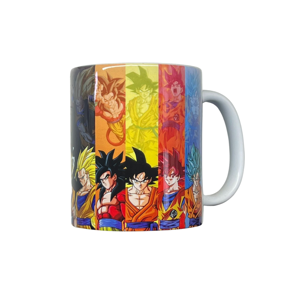 taza sublimada diseño evolucion goku tz04