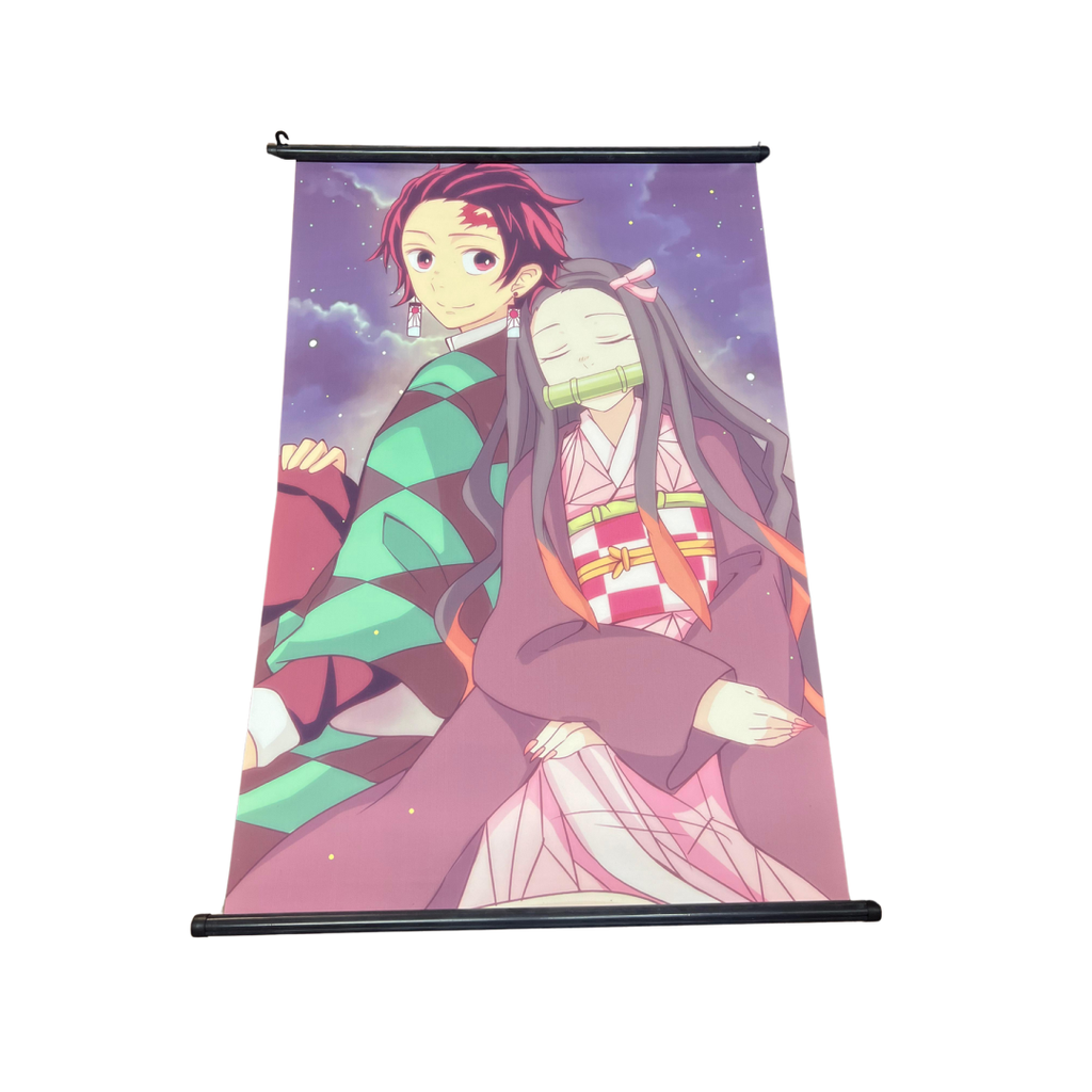 POSTER DE TELA GRANDE TANJIRO NESUKO