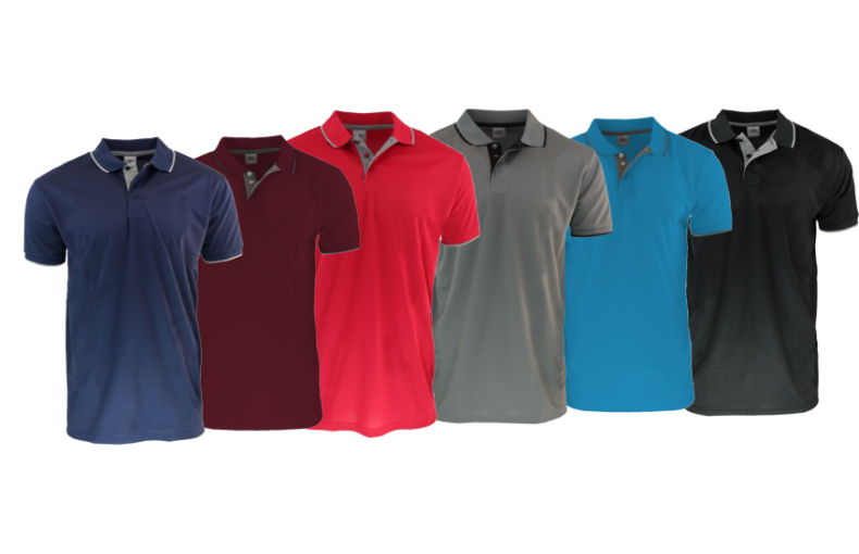 Camisas Bordadas tipo polo tela wafit