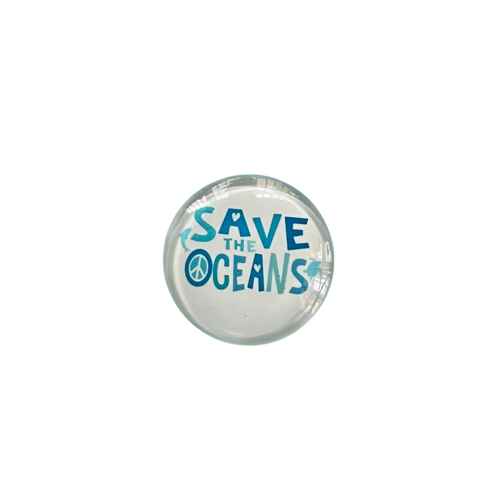 Pop Socket 3D que brilla en la oscuridad SAVE THE OCEANS