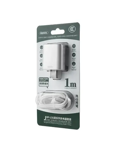 [CCL095] APPLE IPHONE CARGADOR CASA LIGHTHING BLANCO REMAX JRP-U35 RP-U110 RY-U03