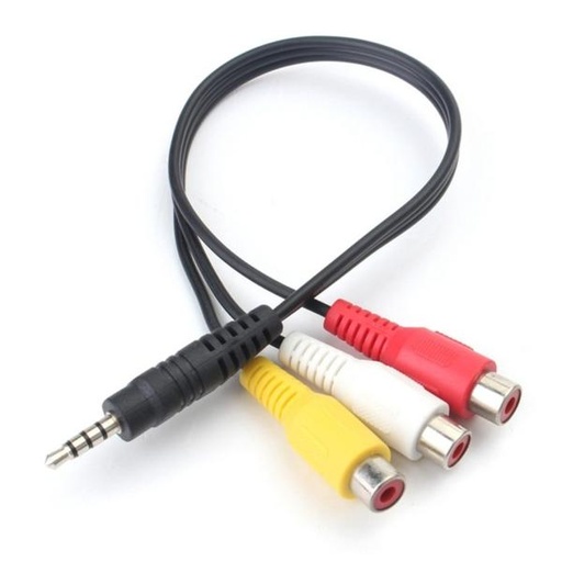 [CBRC001] CABLE 3.5MM MACHO A 3 RCA HEMBRA
