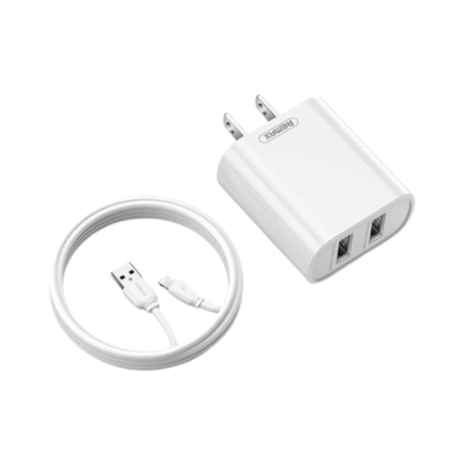 CARGADOR COMPLETO MICRO USB RP-U35 REMAX 2.1A BLANCO