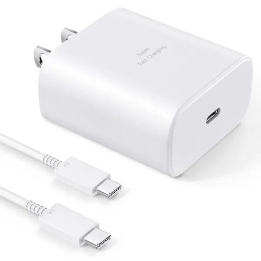 [CCT097] CARGADOR COMPLETO SAMSUNG TIPO C 45W ORIGINAL BLANCO
