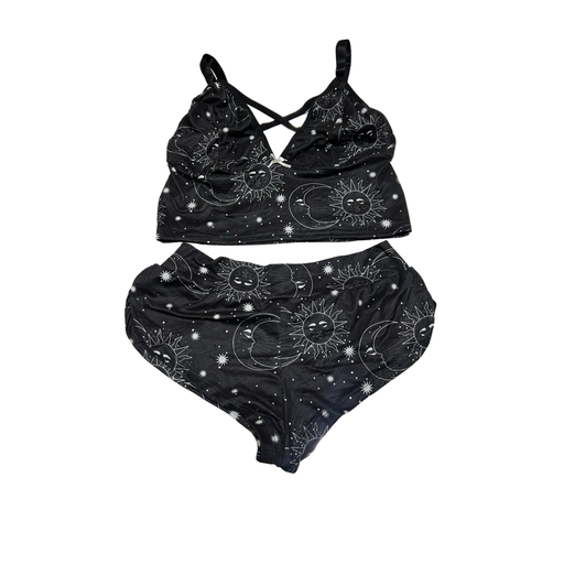 Combo Bralette y cachetero de diseño sol y lunaTALLA S