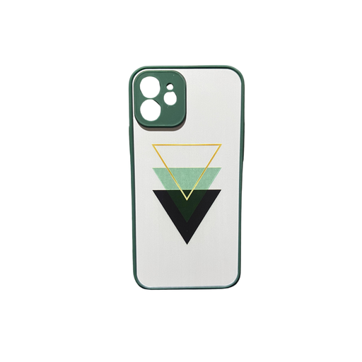 ESTUCHE CON DISEÑO VERDE IPHONE 12 
