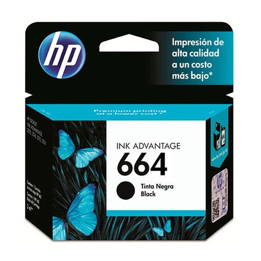 Hp Cartucho Hp 664 negro F6V29AL