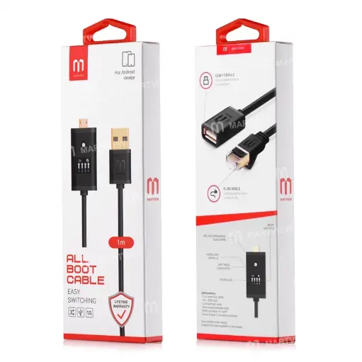 Martview All Boot Cable (EASY SWITCHING) + adaptador Martview Micro USB a Tipo-C gratis- CN9